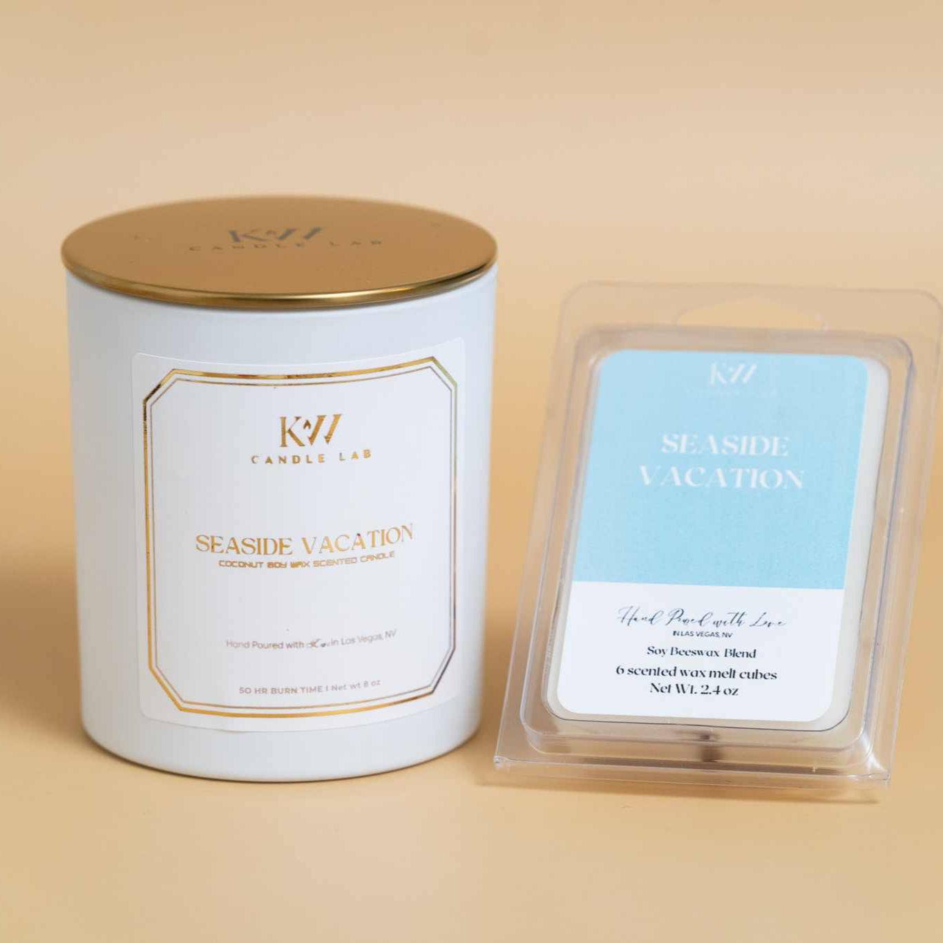 seaside vacation candle wax melts