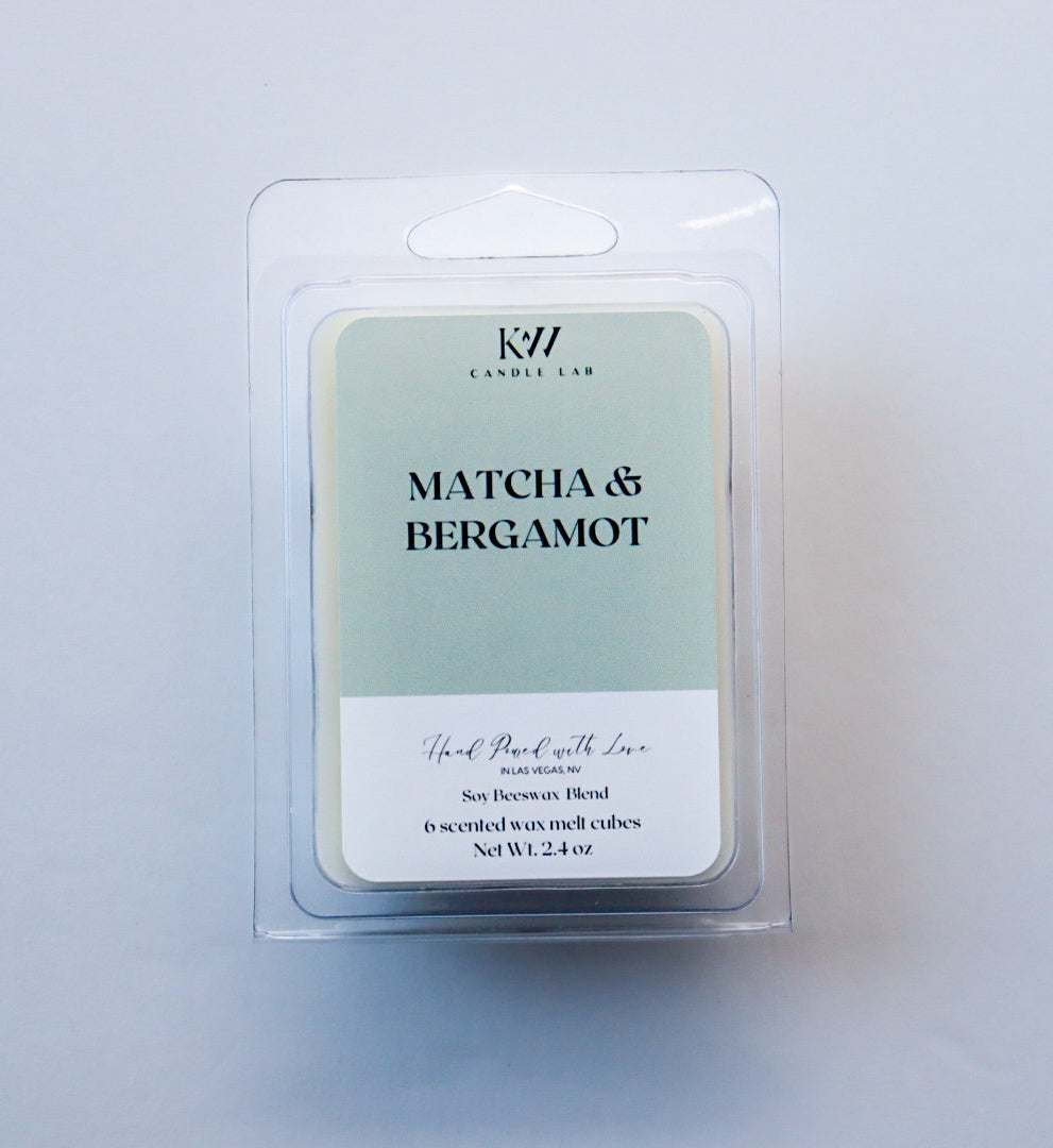 matcha bergamot wax melts