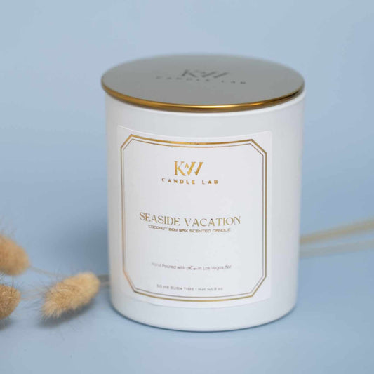 seaside vacation candle