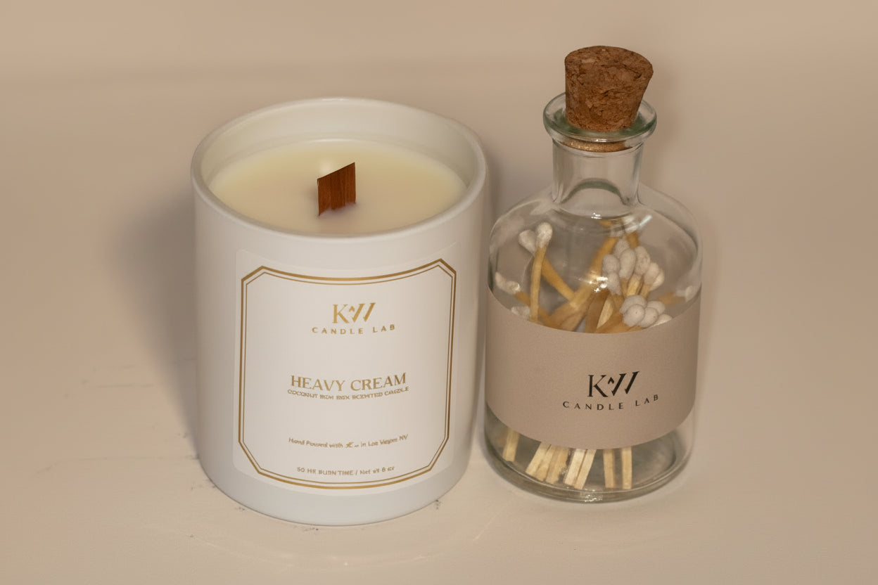 white and gold candle heavy cream fragrance oil all natural coconut soy wax  long lasting clean burning candle with wooden wick